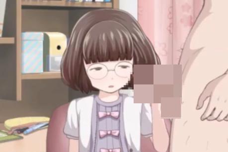 メガネのロリ美少女がセンズリ鑑賞させて勃起チンポを手コキさせてみる
