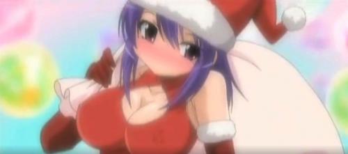巨乳美少女がサンタコスプレして中出しセックス！ブルセラショップの試着室で立ちバック連続ピストン