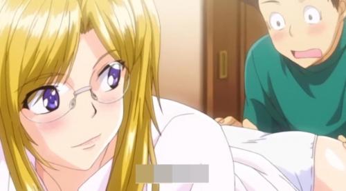 メガネ巨乳美女の誘惑に我慢出来ない！ノーブラでワイシャツ姿のお姉さん誘ってますよね
