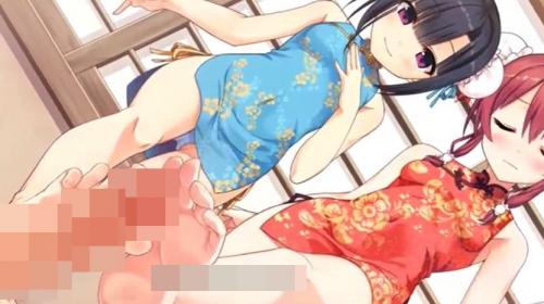 美少女が勃起した男根を足で弄る！ザーメン射精して足の裏が精液まみれになる