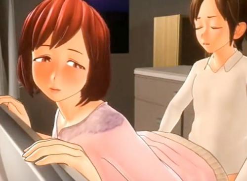 巨乳人妻が息子と近親相姦セックス！立ちバック連続ピストンしてザーメン口内射精で受け止める母