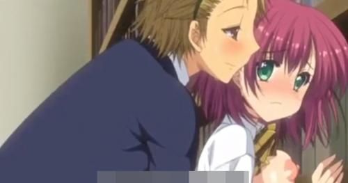 巨乳美少女JKが図書室でイチャラブセックス！先生が来てもバレないように立ちバック連続ピストン！
