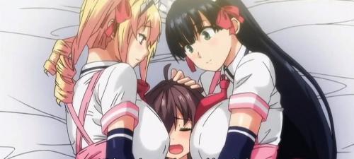 巨乳美少女がショタと中出し3Pセックス！エッチなウェイトレスのおっぱいに挟まれる少年