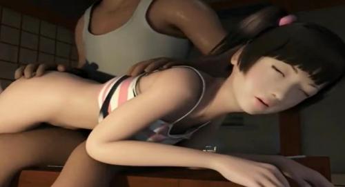 ロリ美少女が父と近親相姦セックス！騎乗位やバックで何度もピストンされ感じまくり！
