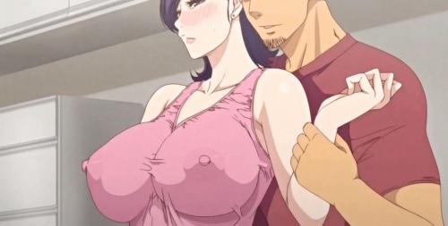 巨乳人妻がノーブラで乳首ビン立ち！ノーパンでおマンコが既に濡れているむっちり淫乱ボディ
