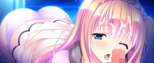 巨乳美少女が勃起チンポをフェラ！ザーメンを顔に掛けられる