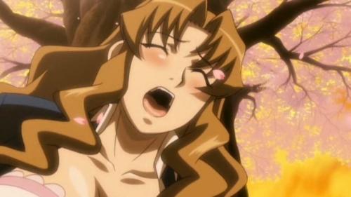 桜の木に寄りかかっておマンコをクンニされ感じる巨乳美女！野外で種付け中出しイチャラブセックス