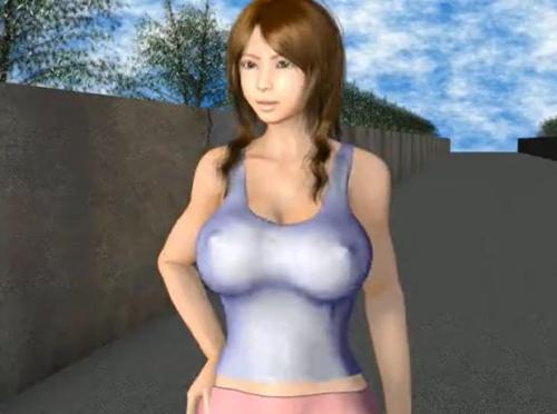 巨乳人妻がジョギング中に宇宙人に遭遇！手マンから騎乗位でイカされ潮吹きお漏らし