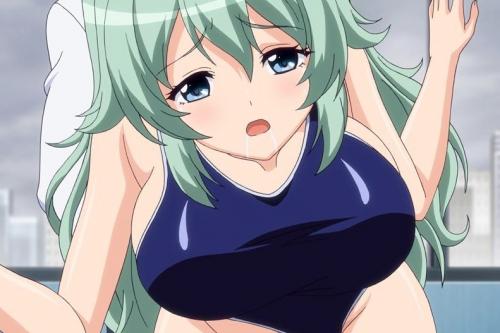 スク水を着た巨乳美少女JKが時間停止でレイプされる！駅弁ファックからバックで肉棒を突き上げる