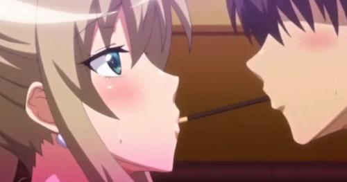巨乳美少女な妹と近親相姦セックス！ポッキーを食べ進みベロチューしてしまう兄妹