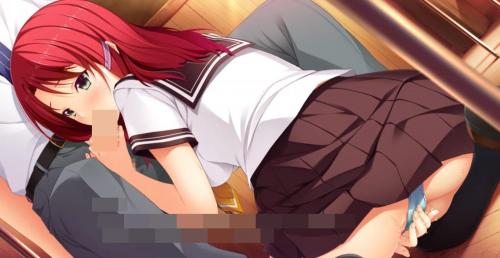 巨乳美少女JKが男根を口に咥える！次第におマンコも自分の指で弄ってしまう