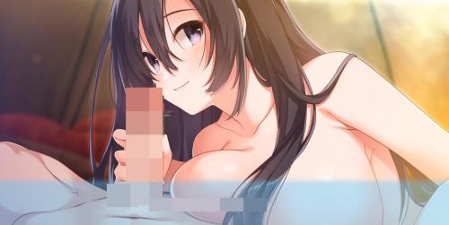 巨乳美少女が肉棒をフェラご奉仕！