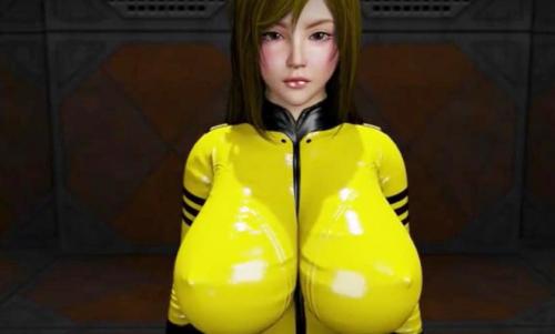 巨乳美女が敵のキモデブ艦長に犯される！彼氏の前で男根を挿入されおっぱい揺らしながら喘ぐ