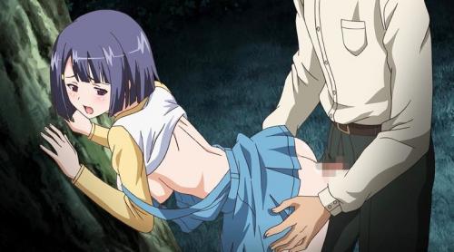巨乳美少女が中出し近親相姦！野外でフェラやパイズリして立ちバックでアナルセックスする親子