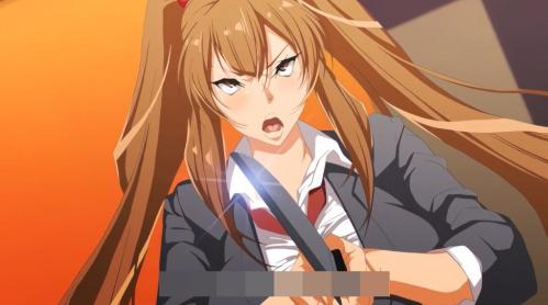 巨乳美少女JKがナイフを持ってハーレム会場に乱入！乱交セックスで返り討ちに合ってしまう