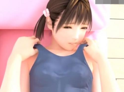 ロリ美少女が兄と近親相姦セックス！スク水を脱がしておっぱいを吸い上げて愛撫して中出し膣内射精をキメる