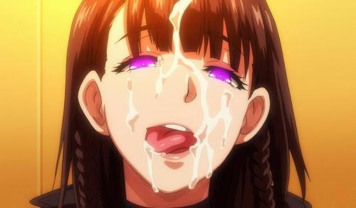 巨乳美少女JKの目が怪しく光り顔に付いた精液を舌でペロリ！淫乱ビッチとセックス三昧