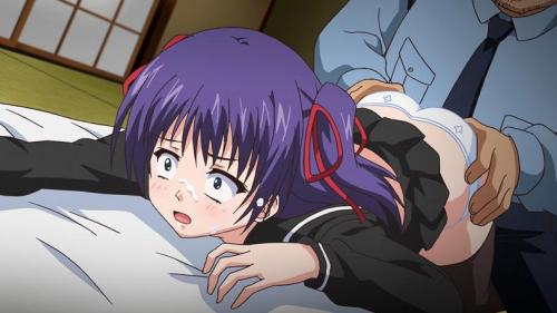 美少女JKが警備員の変態おじさんにお尻を触られる！パンツをずらして指をおマンコに入れ弄られる