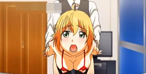 巨乳美少女が卑猥な下着を着て立ちバック連続ピストン！肉棒で突き上げて中出し膣内射精