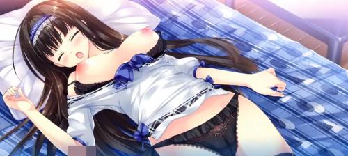 巨乳美少女がおっぱいを晒して黒のショーツを彼氏に見られる！恥ずかしさと快感に感じまくり