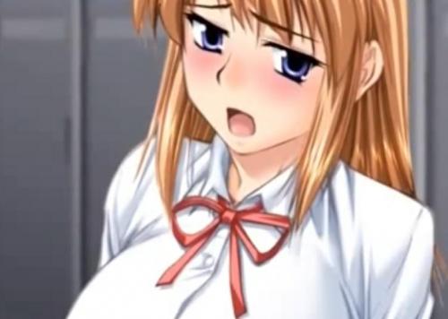 巨乳美少女JKが更衣室でイチャラブセックス！手コキフェラから騎乗位でハメされて感じまくり！