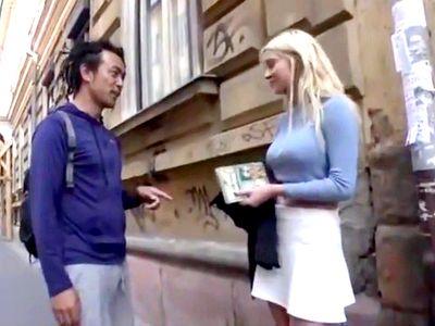 金髪ブロンドのお姉さんをナンパしてお持ち帰り！ガン突き鬼ピス激ピスの濃厚SEXで膣内射精ファック！