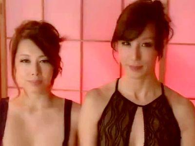 【風間ゆみ 澤村レイコ】妖艶な美熟女コンビが二人がかりでエロ痴女ビッチにM男を責めまくる！