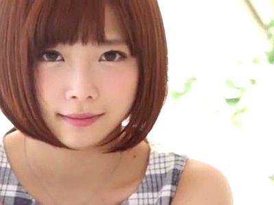 童顔ロリかわいいお姉さんとマッチョな男優の濃厚ファック！激しい体位でズコバコSEXしてザーメンを快楽絶頂中出し！
