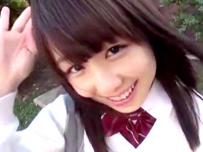 アイドル級ロリ美少女JKが制服着衣SEX！かわいい”パイパンまんこ”を突きまくり子種汁をどっぷり中出しの膣内射精！