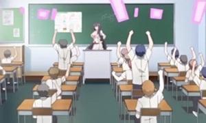 突如先生が授業中にオナニーを始め女生徒も続くカオス学園が現れる