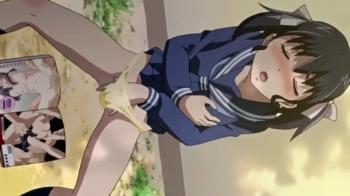 エロ本をオカズに野外オナニーするJ〇を発見しそのまま青姦してしまう