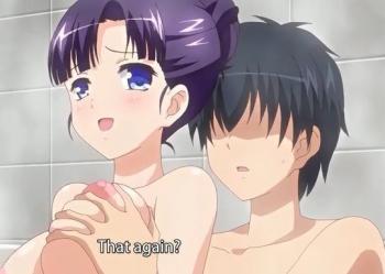 お風呂場でエッチな体を触られて喜んでしまう美少女