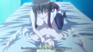 清楚系黒髪JKの美女に跨がれてじらされながらラブラブセックス！！
