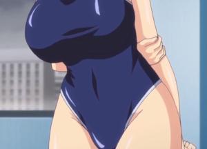 お嬢様学校に忍び込み時間停止能力でスク水女子を中出しレイプする