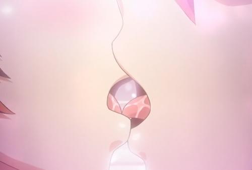 舌で交わりあう二人の女の子がエロすぎ！