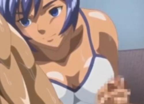 シャワールームで美女に手コキしてもらう！