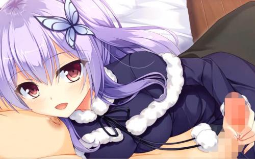 寄り添いながら手コキしてくれる美女
