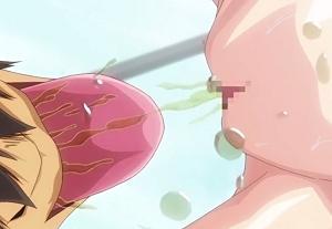 水玉模様の可愛いパンツの下から出てきたパイパンおマンコをクンニして聖水を直飲みする変態男！！