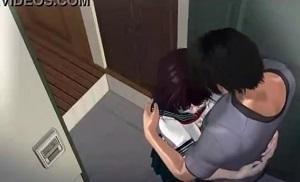《3DCG》セーラー服姿の妹が抱きついてきて愛のある愛撫で禁断の関係になっていく・・・