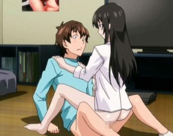 シャツ1枚の巨乳お姉さんに誘惑され童貞ちんぽを奪われてしまう