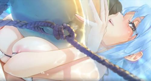 野外でふわふわ巨乳を使いながらエッチ