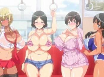 《ハーレム》電車の中で襲って欲しそうな爆乳娘たちが現れた！！！