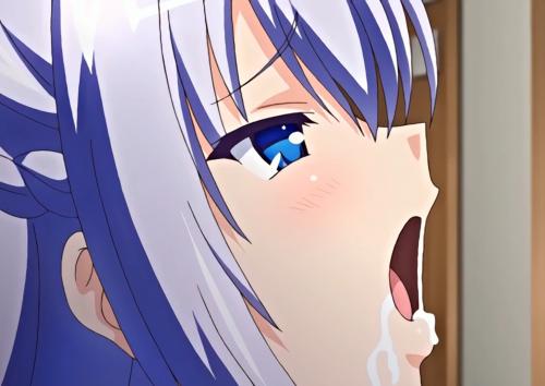 美少女の口にいっぱい精子出しちゃう
