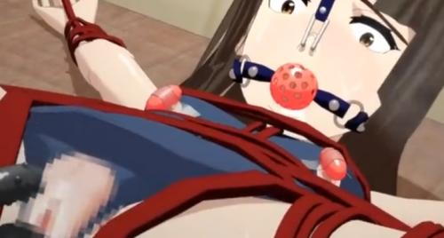抵抗どころか身じろぎもできない！全身を拘束されたロリ娘が快楽調教にかけられる