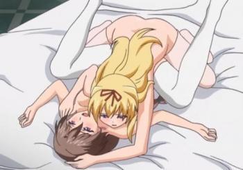 ふたなり美女がお互いの気持ちいいところを擦りつけ合う