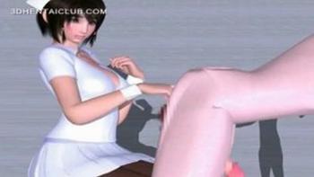 《3DCG》セックス大好きな変態ナースが検診と称してアナルから前立腺を直接刺激してくるｗｗｗｗ
