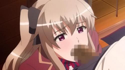 ツインテールお嬢様のお口に勃起ちんぽ突っ込んじゃう！