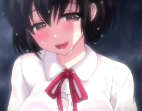 中年男の前に現れた隠微なJKが雨宿りしながらエッチしちゃう