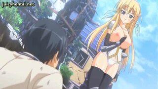 金髪美女がおっぱいもろ出し！！パイパンまんこに種付けSEX！！