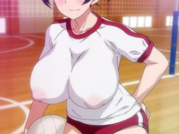体操服姿の巨乳JKがキツキツマンコでサービスしてくれる